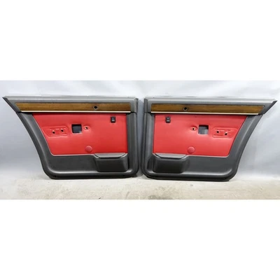 1979 BMW E23 7-Series 733i обивка задней внутренней дверной панели пара красный OEM - Изображение 1 из 4