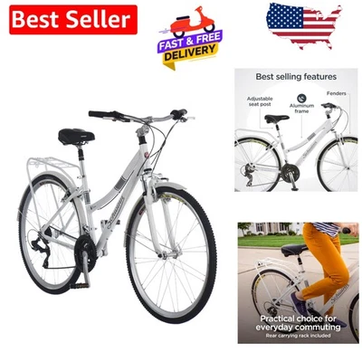 轻量级 Discover 成人混合动力自行车 - 步进 21 速设计 — 第 1/4 张图片