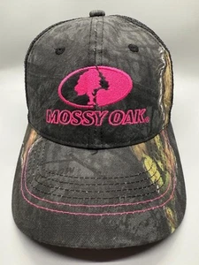 Mossy Oak Trucker Cap Mütze Damen verstellbar schwarz pink Camouflage Polyester Baumwolle - Bild 1 von 7