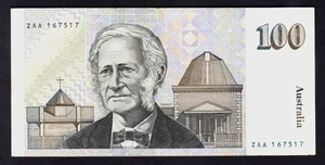 R-608 F.. (1984) Johnston/Stone - 100 Dollars... 1st Prefix ZAA.. VF - Picture 1 of 2