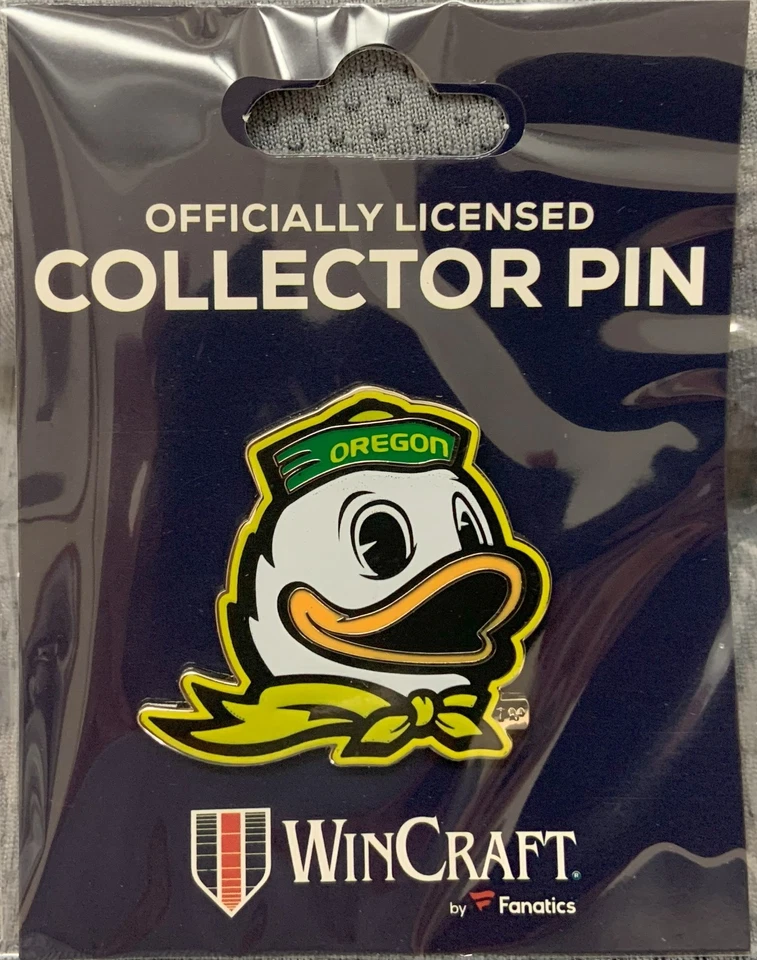 OREGON DUCKS MASCOT LAPEL COLLECTOR PIN NEW WINCRAFT - Image 1 of 1