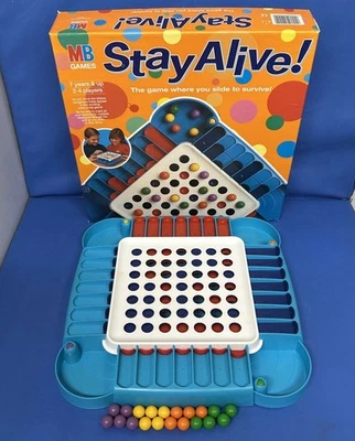 Stay Alive Family Board Game Vintage MB Games 1993 - Slide To Survive! Complete - Image 1 of 4