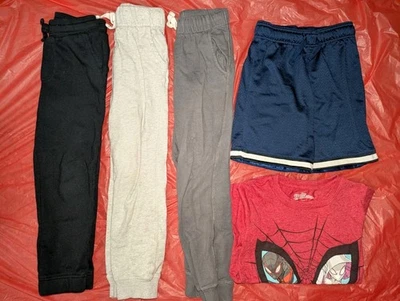 Lote De 5 Niños Oshkosh Carters Marvel Spiderman Ropa Pantalones Camisa Pantalones Cortos 7/8 Foto 1 de 4