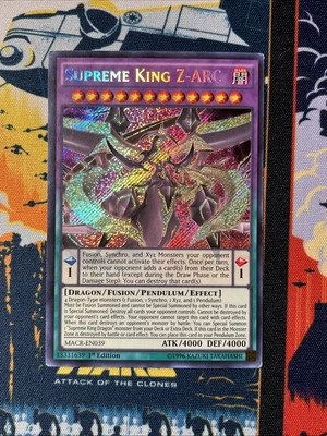 Supreme King Z-ARC MACR-EN039 Maximum Crisis 1st Edition - Image 1 of 4