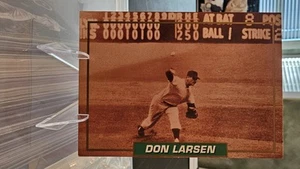 DON LARSEN 1995 MENNEN SKIN BRACER #1 "THE PERFECT GAME" NEW YORK YANKEES - Picture 1 of 2