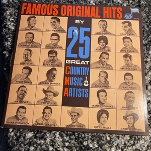 Famous Original Hits By 25 Great Country Music Artists LP Vinyl 1965 CMA - Picture 1 of 24