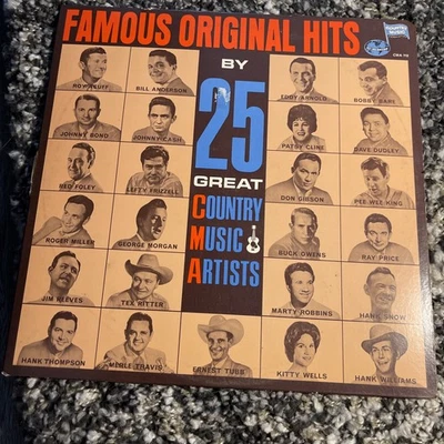 Famous Original Hits By 25 Great Country Music Artists LP Vinyl 1965 CMA - Image 1 of 4