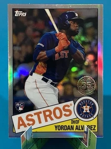 Yordan Alvarez 2020 Topps Chrome RC #4 Rookie 1985 Insert Refractor Astros Card - Picture 1 of 2