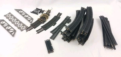 VINTAGE Tyco HO Train Track Lot of 56 Pieces Curved Straight Set - Image 1 of 4