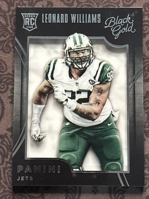 2015 Panini Black Gold - Leonard Williams #79 White Gold /99 (RC) - Image 1 of 3