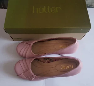 Hotter Comfort Concept Clarissa Pink Heels Shoes Size 5.5 UK EU 38.5 Leather - Picture 1 of 11