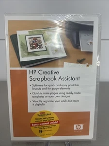 HP Creative Scrapbook Assistant CD ROM Software WIN XP/2000/98/Me NEW SEALED - Picture 1 of 5
