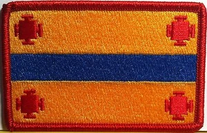 Bandera de Popayán Colombia hierro en parche emblema borde rojo - Imagen 1 de 1