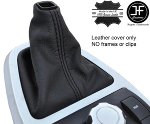 COSTURAS NEGRAS TOP GRAIN LEATHER GEAR GAITER PARA LAND ROVER FREELANDER 2 06-14 - Imagen 1 de 3