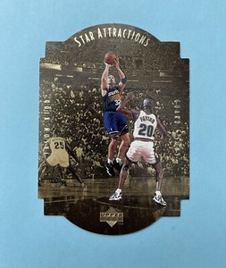 1997-98 Collector’s Choice Star Attractions Gold Jason Kidd #SA7 ~ Die-Cut