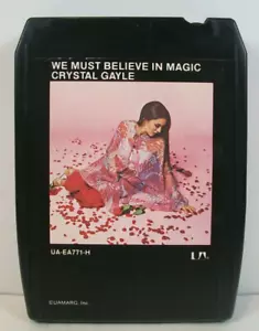 Crystal Gayle - We Must Believe In Magic (8-Track, 1977, UAMARG) ~ Tested - Imagen 1 de 4