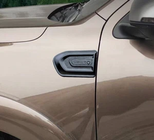 2pcs Matte Black GWM Cannon Side Fender Cover OEM Size Decor Adhesive Kit - Picture 1 of 5