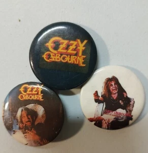 Ozzy Osbourne Vintage 1980 Buttons Jacket Pin Pinback 1.25" Diary of a Madman - Bild 1 von 6