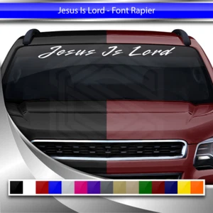 JESUS IS LORD Decal Sticker Windshield Window Vinyl Banner Christian Faith Car - Bild 1 von 5
