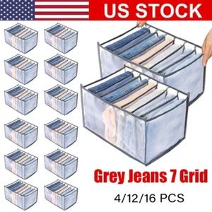 4/12/16X Foldable Drawer Organizer Closet Storage Box for Clothes Jeans T-Shirt - Picture 1 of 19