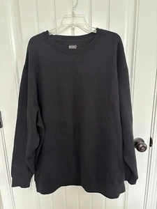 Men's Black Sweatshirt - Roundtree & Yorke - 3XT Big&Tall - New with Tags - Picture 1 of 2