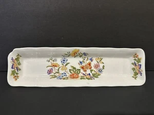 AYNSLEY ENGLISH COTTAGE GARDEN FINE BONE CHINA OLIVE NUT BUTTER TRAY ENGLAND - Picture 1 of 13