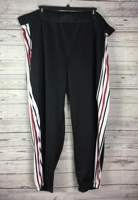 Pantalones Jogger Ashley Stewart Mujer Talla Grande 34/36 Negro Rosa Rayas Bolsillo Nuevos con Etiquetas Foto 1 de 4