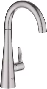 NEW GROHE 30026DC2 Zedra Pillar Tap Beverage Faucet Filter Function Super Steel - Picture 1 of 11