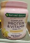 Nature's Bounty Complete Protein & Vitamin Shake Mix Vanilla 16oz 02/2023 fiber