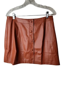 Lulus Size XL Womens Skirt Faux Rust Mini NWT - Picture 1 of 6