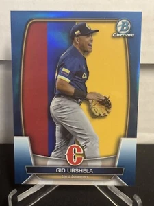 Gio Urshela 2023 Bowman Chrome WBC Blue Refractor /75 SP #WBC-15 Columbia - Picture 1 of 2