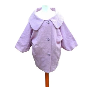 Womens Vintage Kimono Coat Japanese Pale Dusky Pink Retro Boho 18 - 20 - Picture 1 of 4