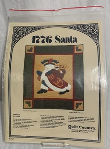 1982 Quilt Country 1776 Santa Quilten Applikation Wandbehang Muster - 34" x 37" - Bild 1 von 2