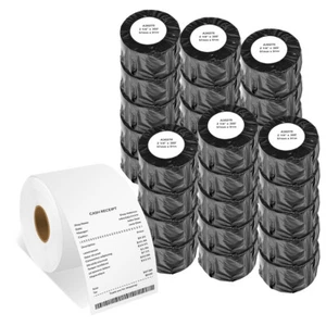 30Roll Continuous Receipt Label 2-1/4" x 249' For DYMO 30270 LabelWriter 450 DUO - Picture 1 of 11