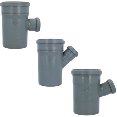 T-Stück Kunststoff HT-Rohr Installation Abwasser Reduzierung 110x50 mm Varianten - Bild 1 von 3