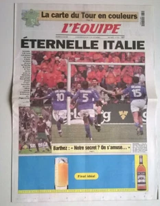 L'EQUIPE N°16.841 du 30/06/2000 - Euro 1/2 fin. :Eternelle Italie /Nissan Maxima - Picture 1 of 12