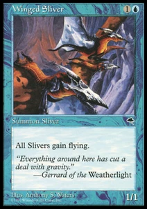 MTG WINGED SLIVER EXC - TRAMUTANTE ALA - TE - MAGIC - Picture 1 of 1