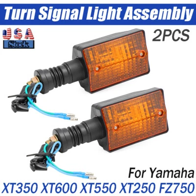 For Yamaha XT350 XT600 XT550 XT250 FZ750 Rear Indicators Turn Signal Light 2PCS Foto 1 de 4