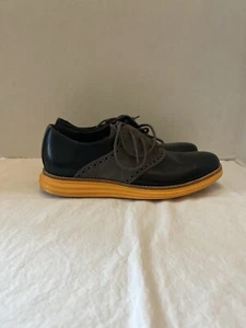 Cole Haan Lunargrand Saddle Yellow Dark Blue Men’s Shoes Size 7 M - Picture 1 of 9