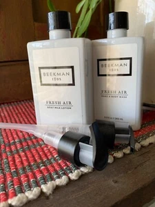 Lot of 2 Beekman 1802 FRESH AIR Goat Milk Body Wash & Lotion @ 8.9 oz NEW Sealed - Picture 1 of 1