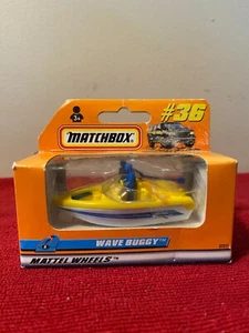 Matchbox Mattel Wheels #36 Wave Buggy w/Skier in its Original Factory Sealed Box - Picture 1 of 8