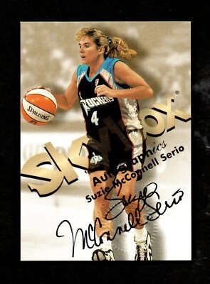 1999 Hoops WNBA Autographics SUZIE MCCONNELL SERIO Century Marks HOF - Image 1 of 2