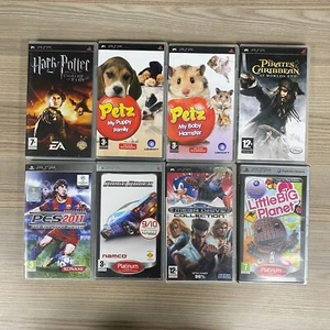 8 UNTESTED SONY PSP VIDEO GAMES BUNDLE PETZ PES 2011 PLAYSTATION PORTABLE - Picture 1 of 10