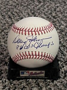 Davey Johnson Autographed 86 WS Champs OMLB Baseball