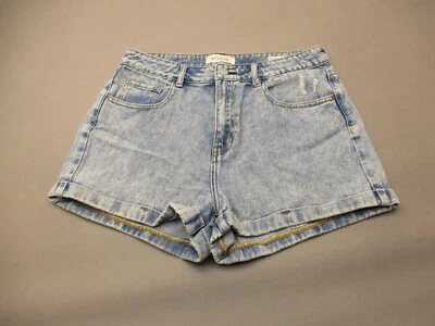 Pantalones Cortos PACSUN Talla 30 Mujer Azul 100% Algodón Cremallera Bolsillos Mosca Denim Mamá 913 Foto 1 de 4