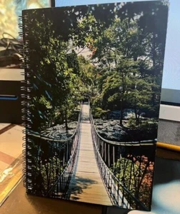 Unique 5" x 8-1/2" JOURNAL book contains 100 fill-in pages for notetaking etc. - Picture 1 of 10