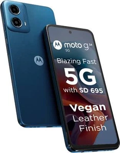 MOTOROLA G34 5G (Blue 128GB 4GB RAM)6.5" 50MP Dual Sim Snapdragon 695 Unlocked - Picture 1 of 11
