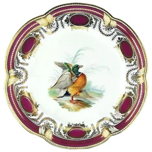 An antique Colebrookdale Coalport porcelain John Rose Cabinet Plate C.19thC - Picture 1 of 6