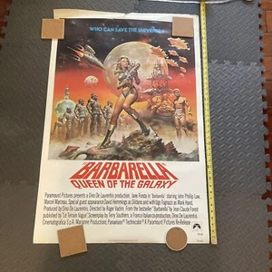 Póster original Barbarella Reina de la Galaxia 1977 27x41 Jane Fonda - Imagen 1 de 9
