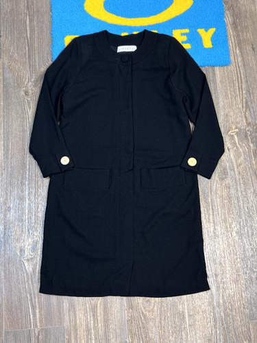 Abito vintage boutique Givenchy nero abbottonato taglia 44